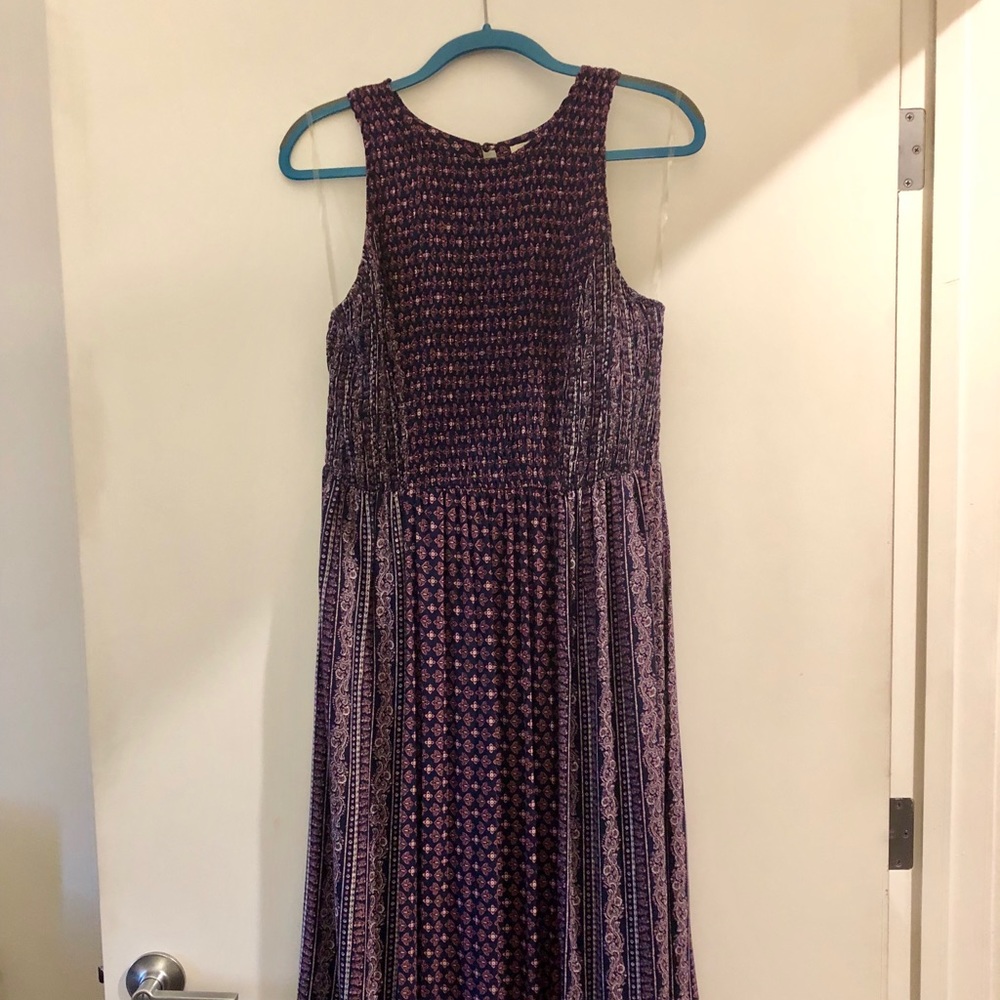 Paisley print summer maxi dress